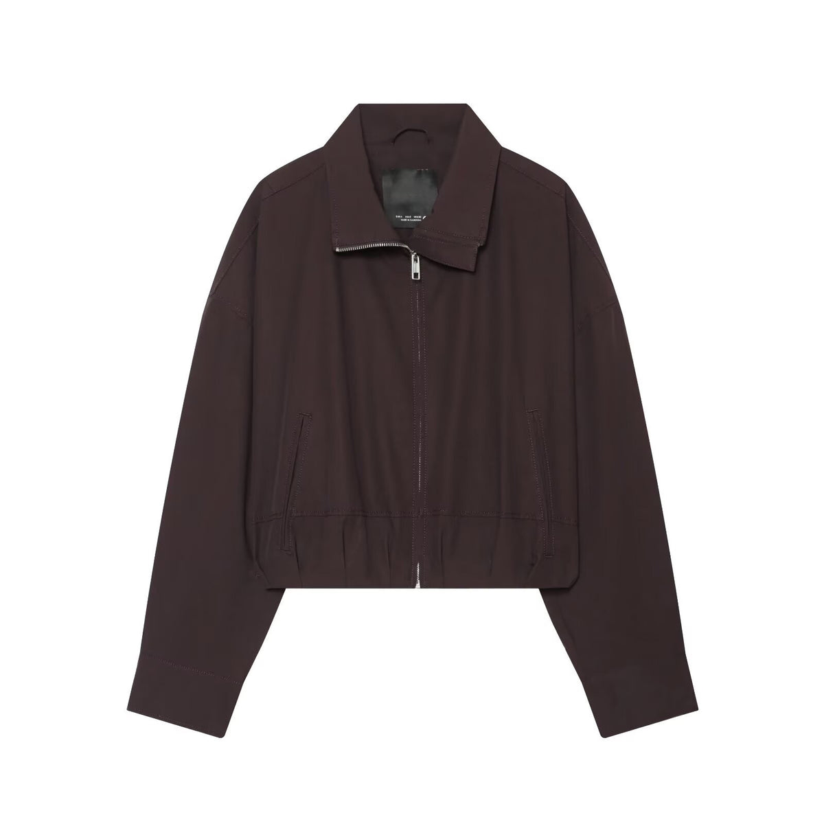 Bubble hem cotton jacket for women
