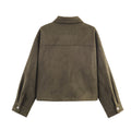 Faux Suede Jacket for Women Outerwear