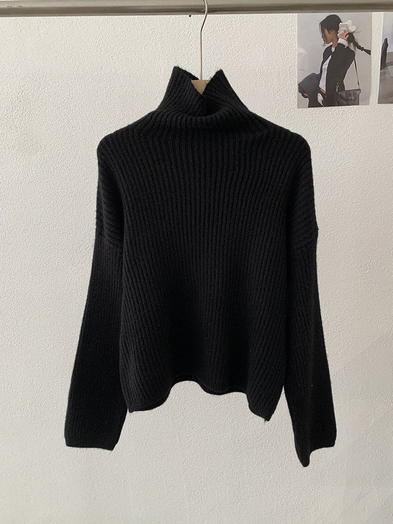 Winter High-Neck Knit Sweater