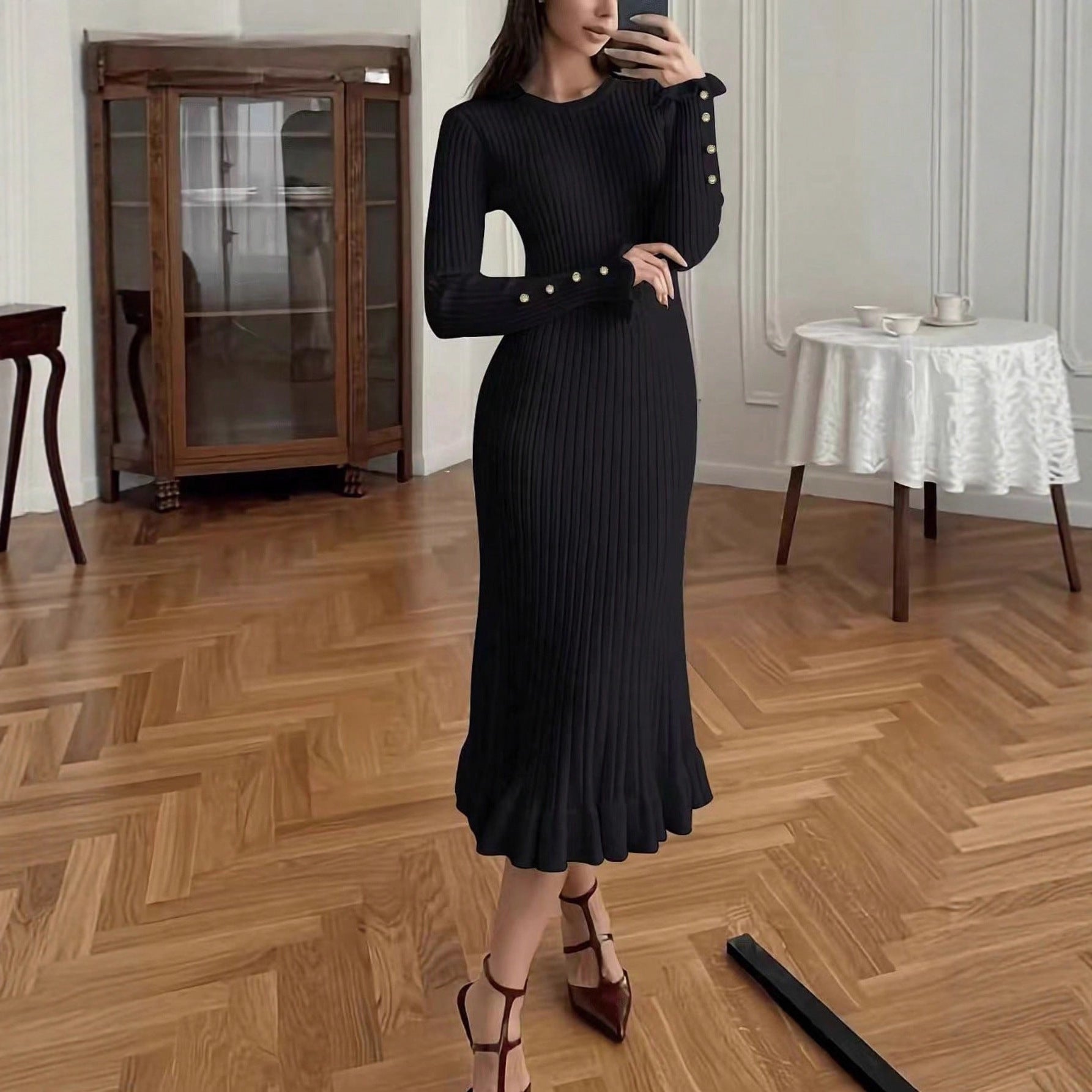 Amélie Knitted Maxi Dress
