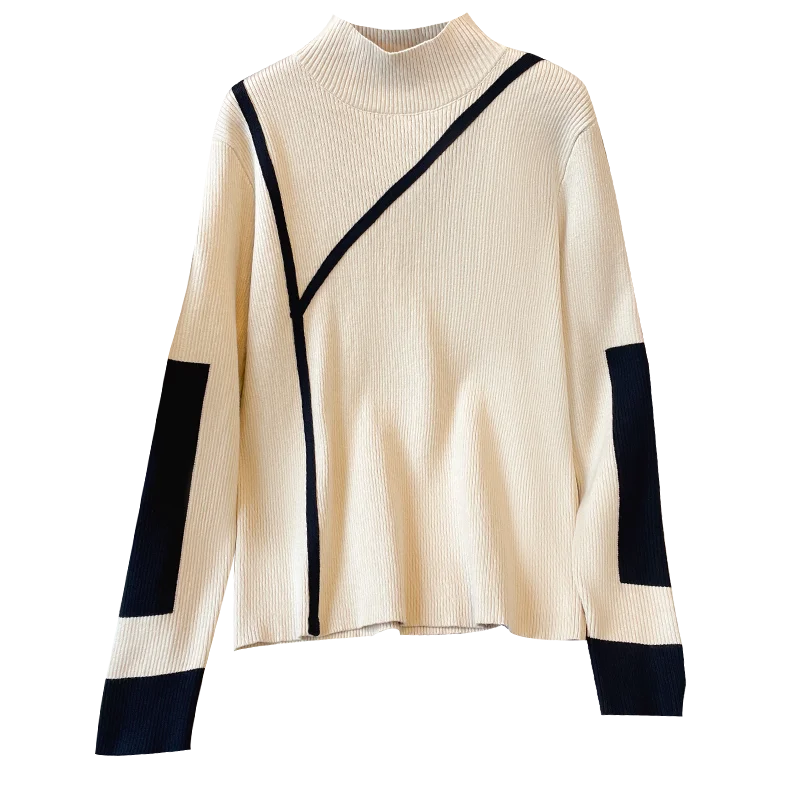 Turtleneck Sweater Women Winter Clothes Merino Kintting Cotton Cashmere Sweater Women Pullover Fall Female Knitwear