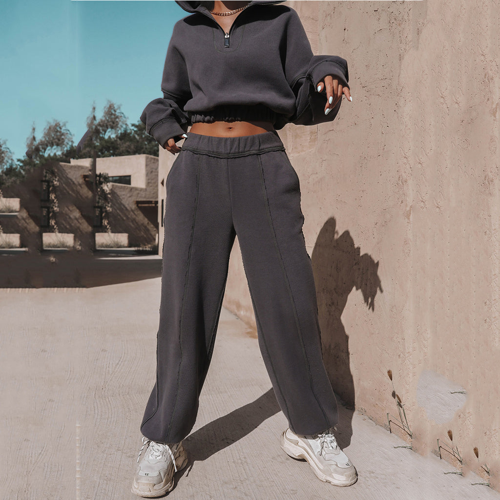 Casual Hoodie Set for Women,Two-Piece